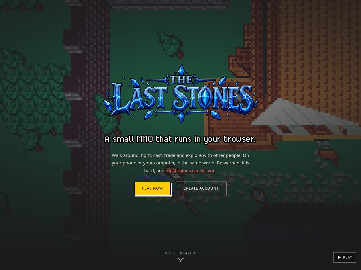 Landing-page snapshot of thelaststones.com
