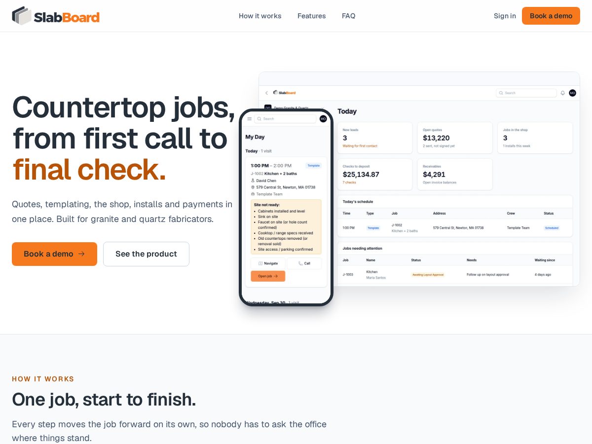 Landing-page snapshot of tryslabboard.com