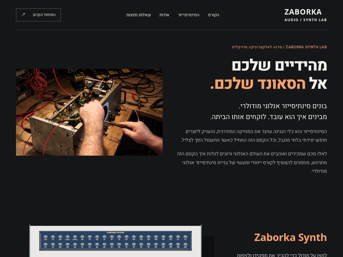 Landing-page snapshot of zaborka.com