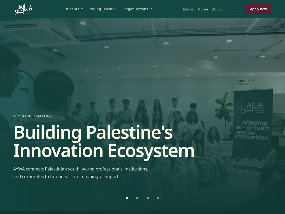 Landing-page snapshot of aywaco.com