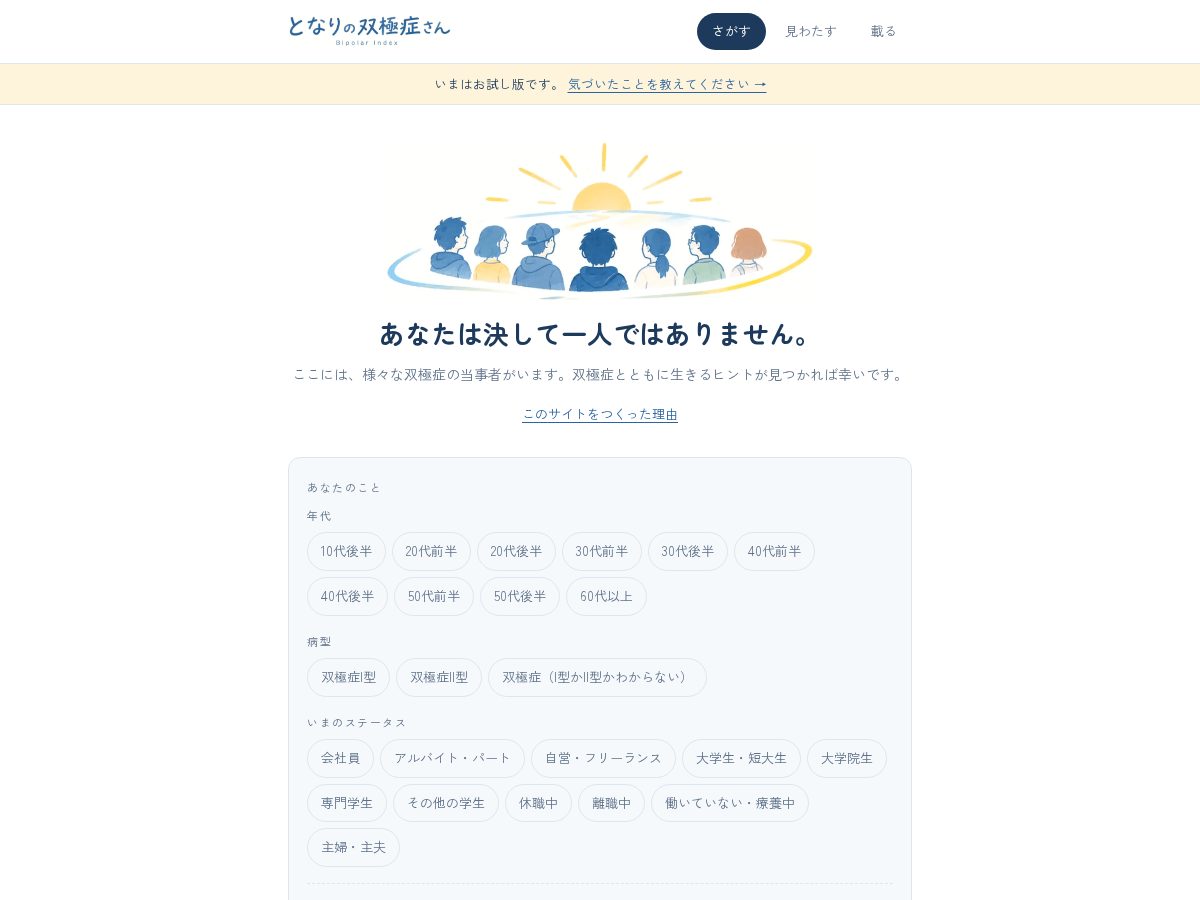 Landing-page snapshot of bipolar-index.com