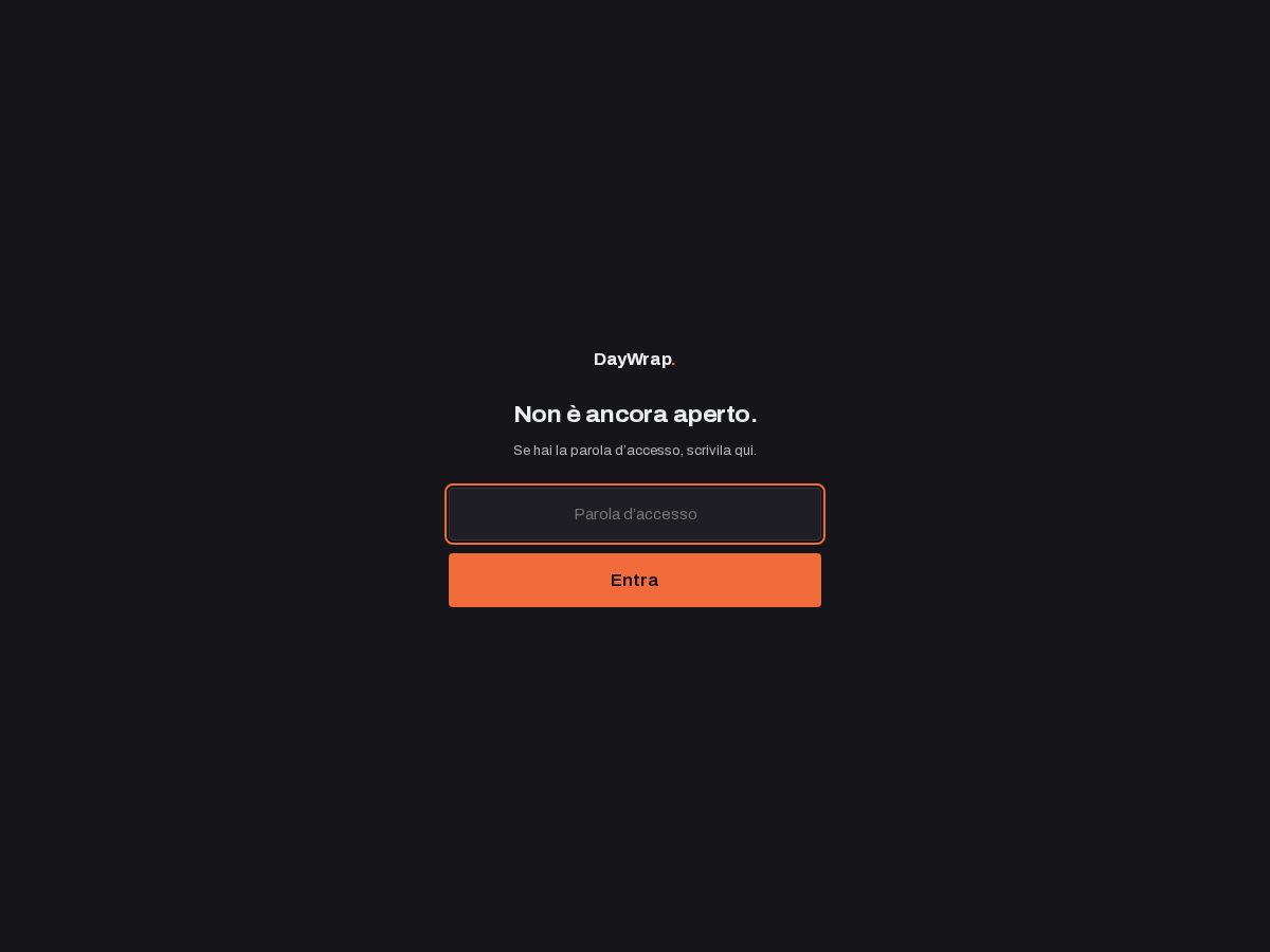 Landing-page snapshot of daywrap.app