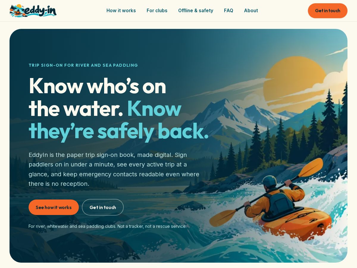 Landing-page snapshot of eddyin.com