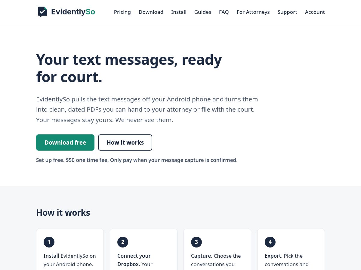 Landing-page snapshot of evidentlyso.com