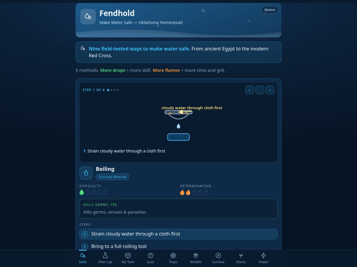 Landing-page snapshot of fendhold.app