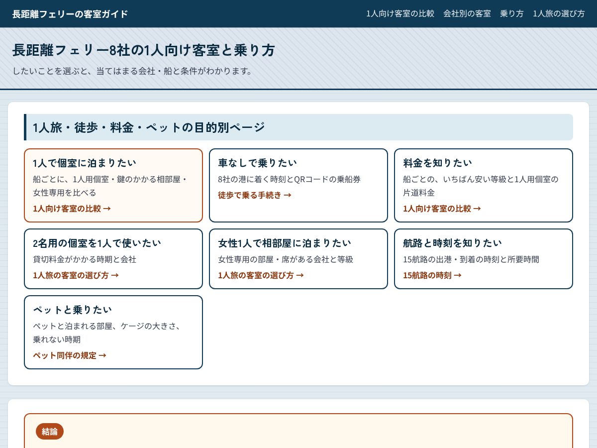 Landing-page snapshot of ferry-kyakushitsu.com