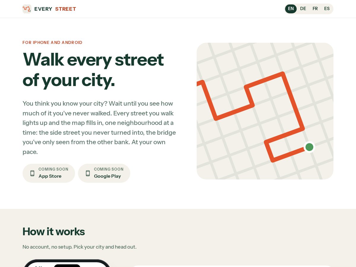 Landing-page snapshot of get-everystreet.com