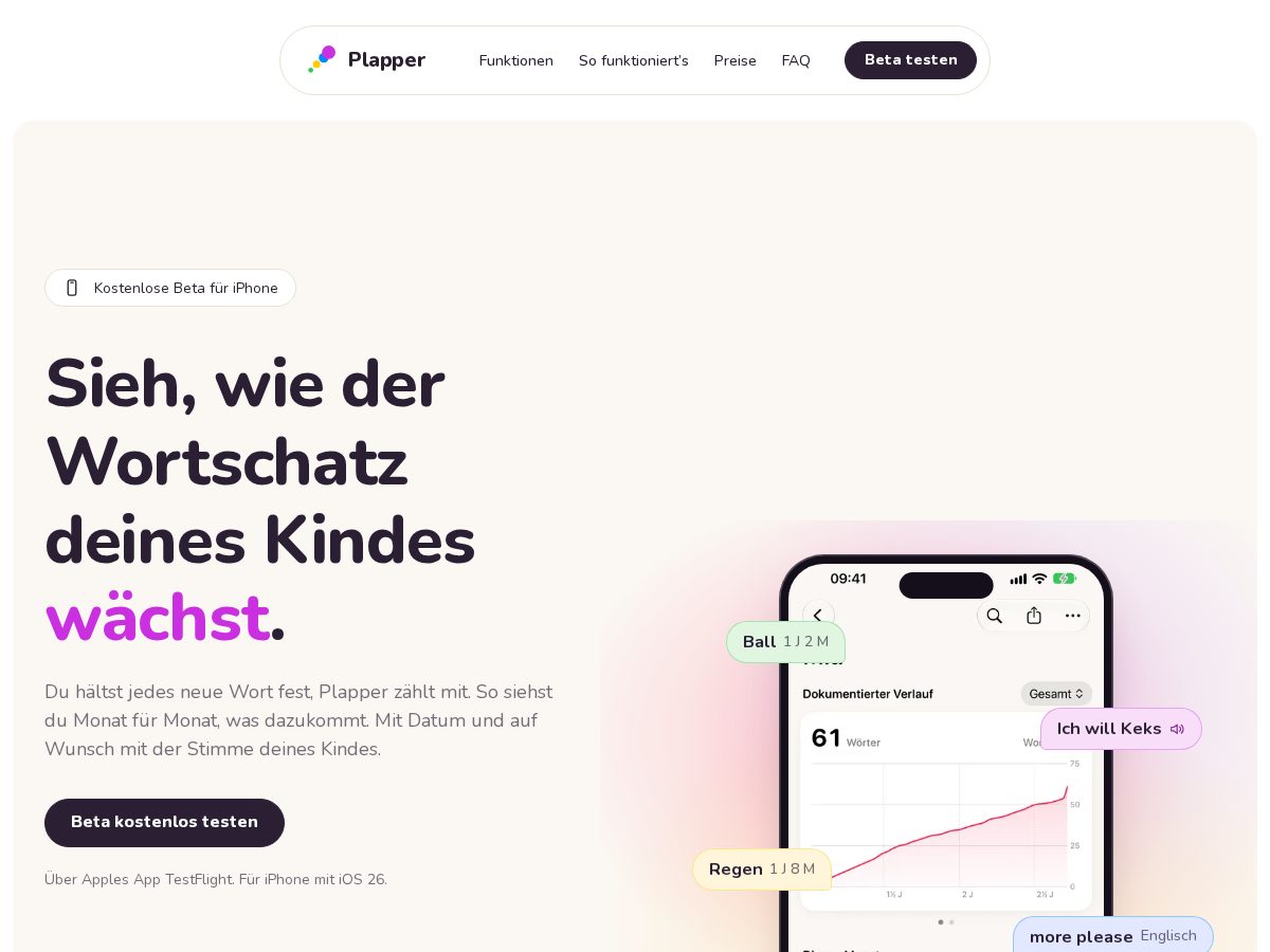 Landing-page snapshot of getplapper.com