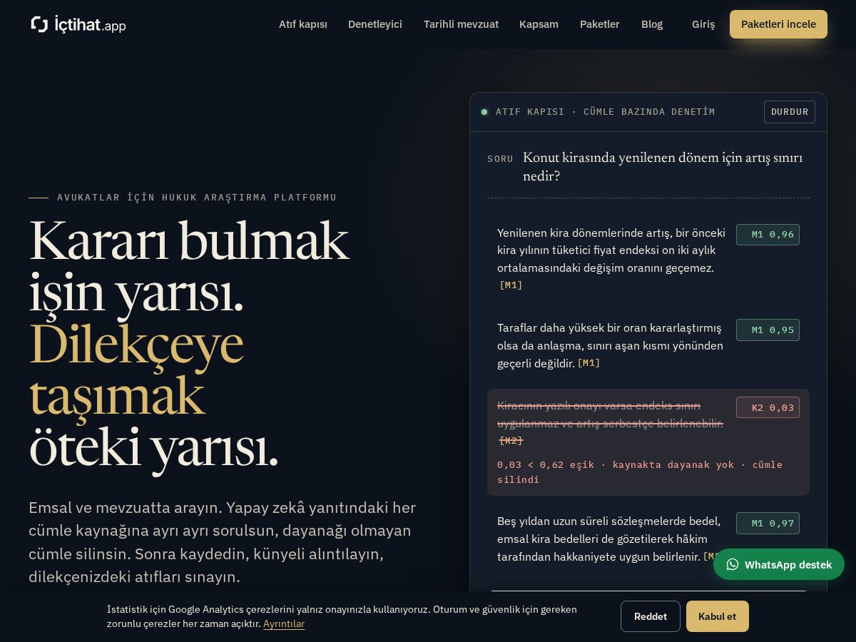 Landing-page snapshot of ictihat.app