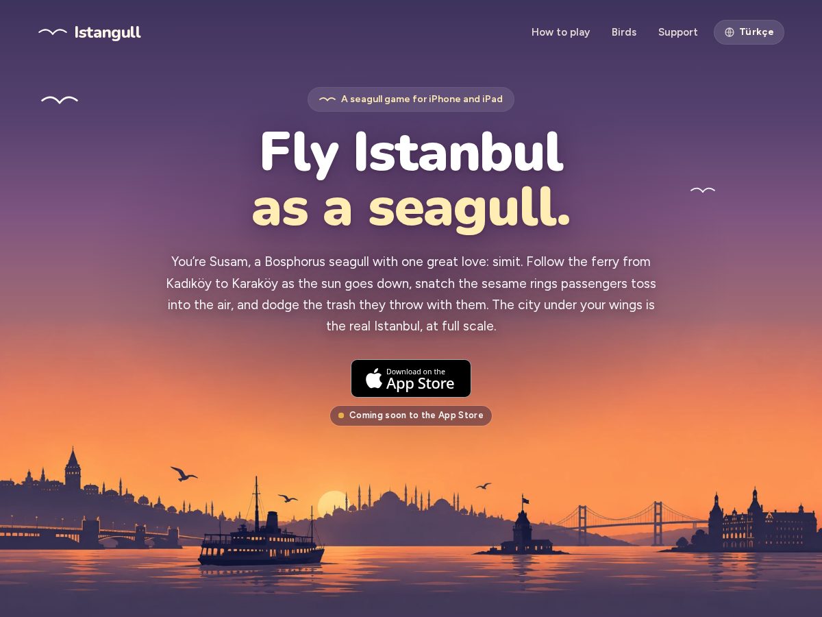 Landing-page snapshot of istangull.com