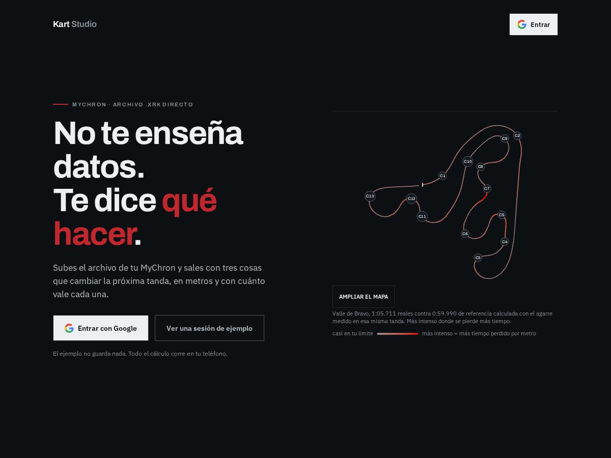 Landing-page snapshot of kartstudio.app