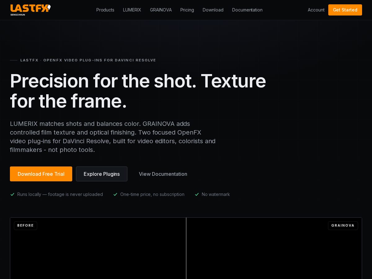 Landing-page snapshot of lastfxstudio.com