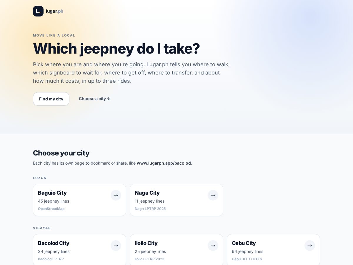 Landing-page snapshot of lugarph.app