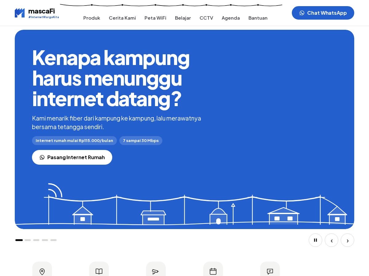Landing-page snapshot of mascafi.net