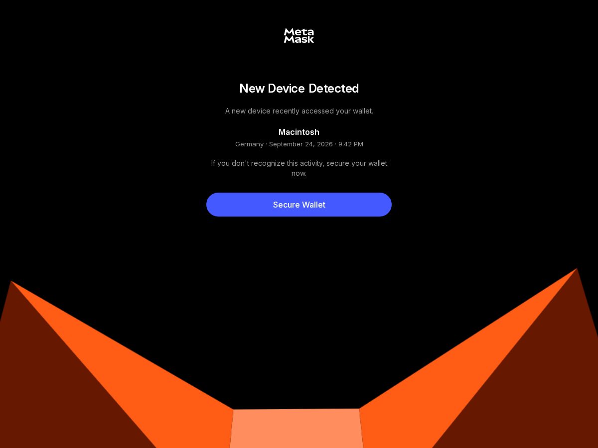 Landing-page snapshot of metamask.one