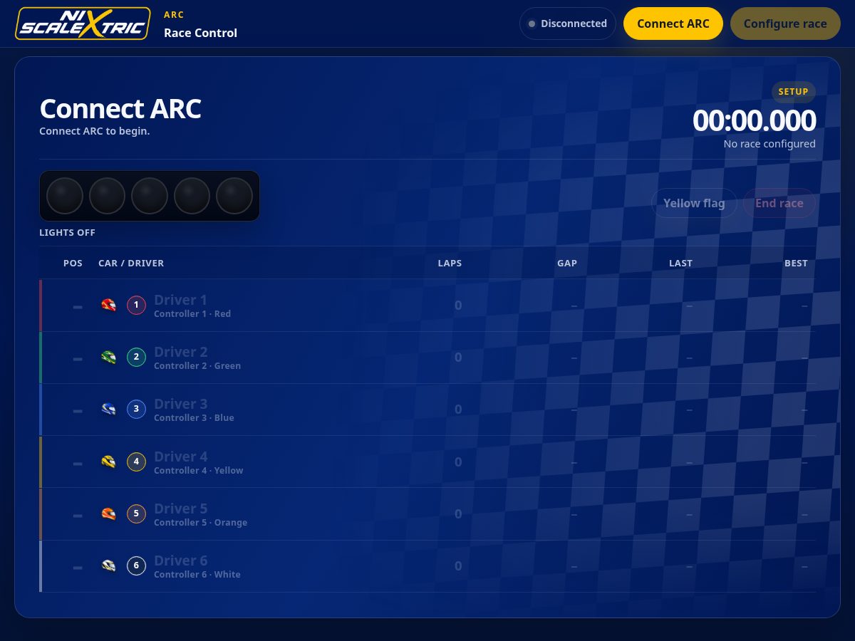 Landing-page snapshot of nixscalextric.com