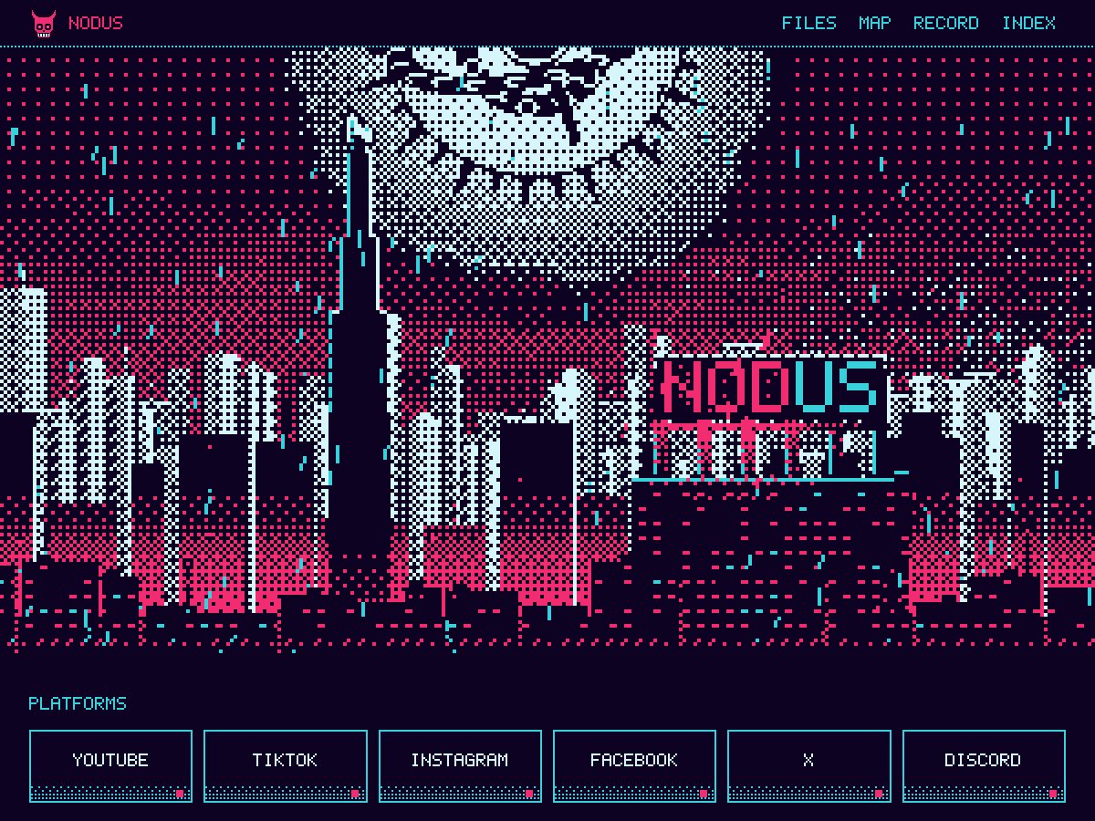 Landing-page snapshot of nodusarchive.net