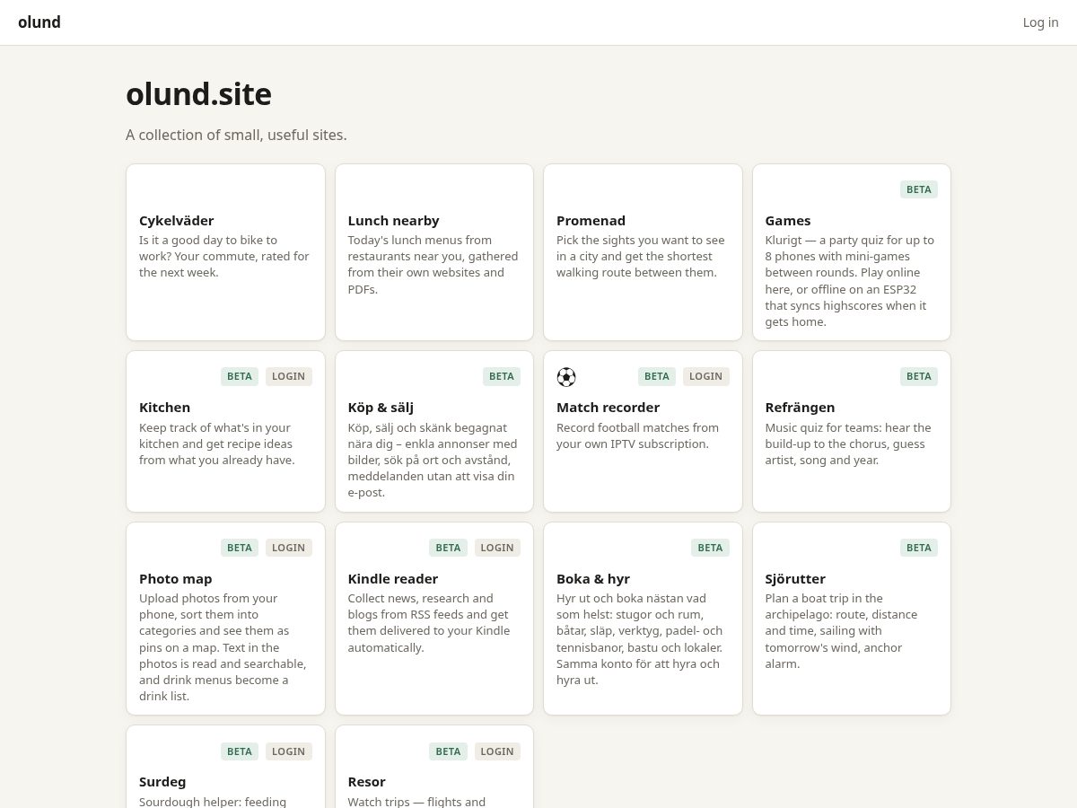Landing-page snapshot of olund.site