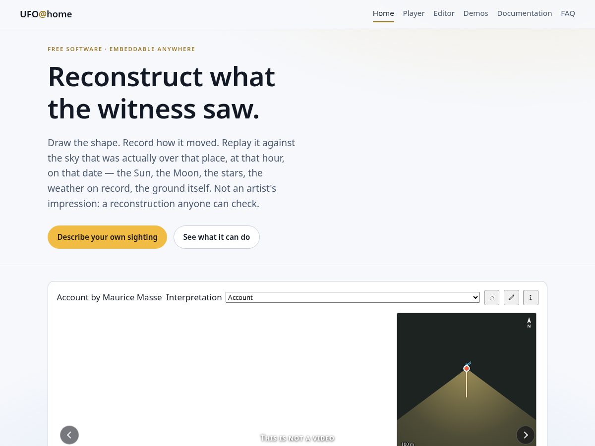 Landing-page snapshot of ovniathome.org