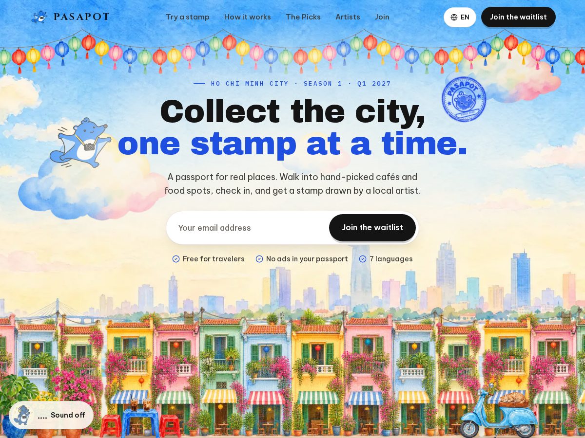 Landing-page snapshot of pasapot.com