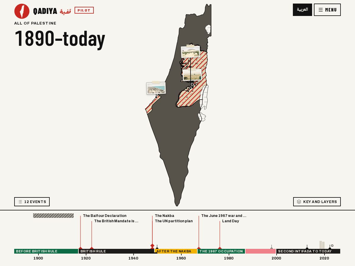 Landing-page snapshot of qadiya.org