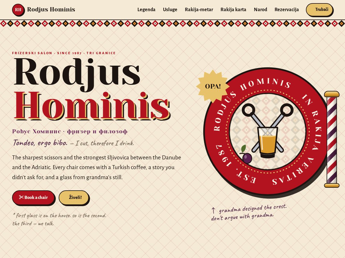 Landing-page snapshot of rodjus-hominis.hair