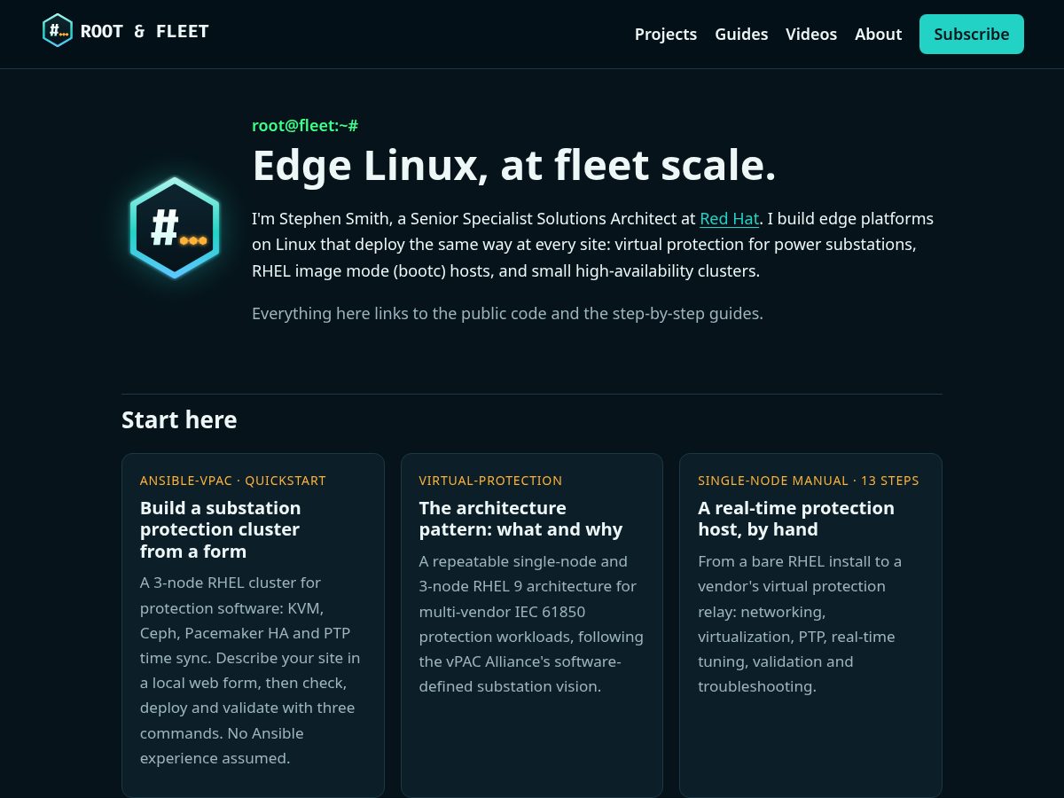 Landing-page snapshot of rootandfleet.com