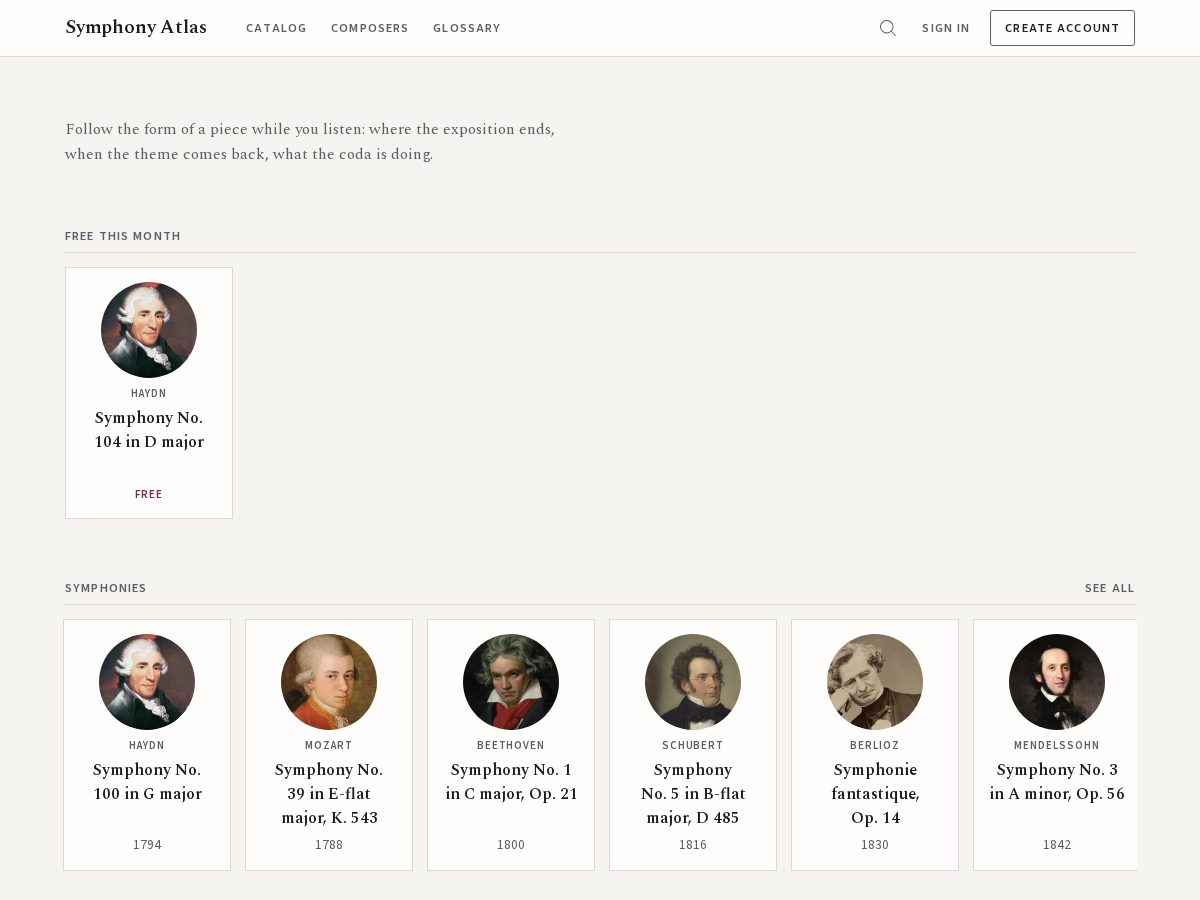 Landing-page snapshot of symphonyatlas.com