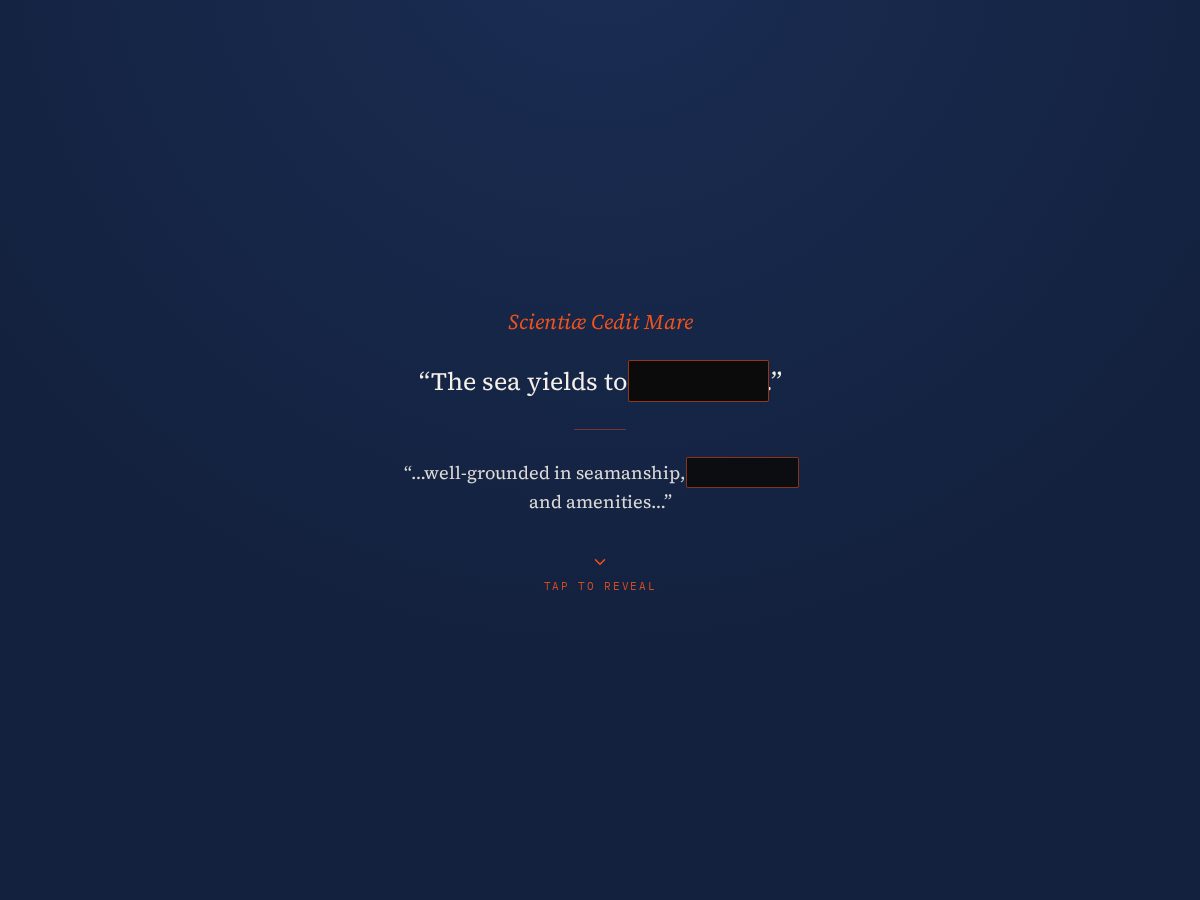 Landing-page snapshot of theseayields.org