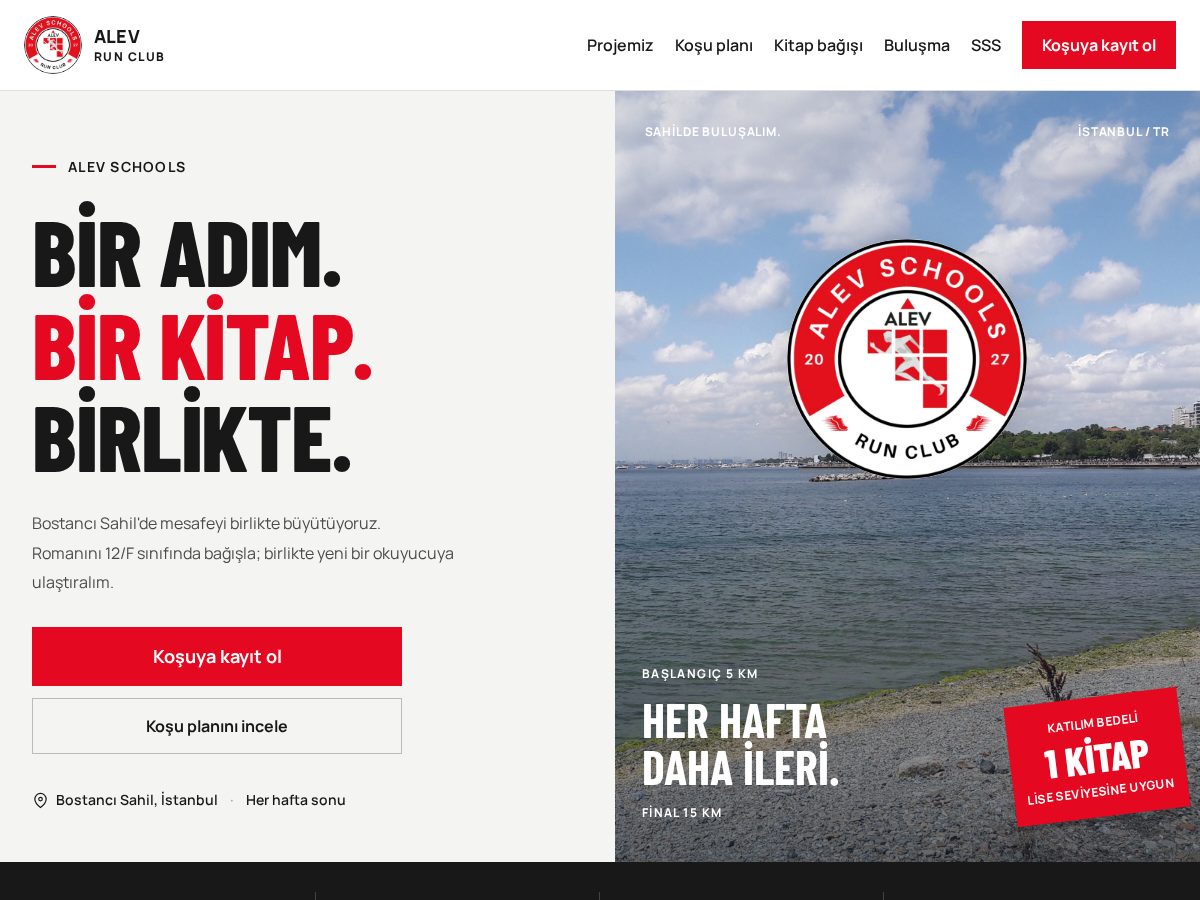 Landing-page snapshot of alevrunclub.site