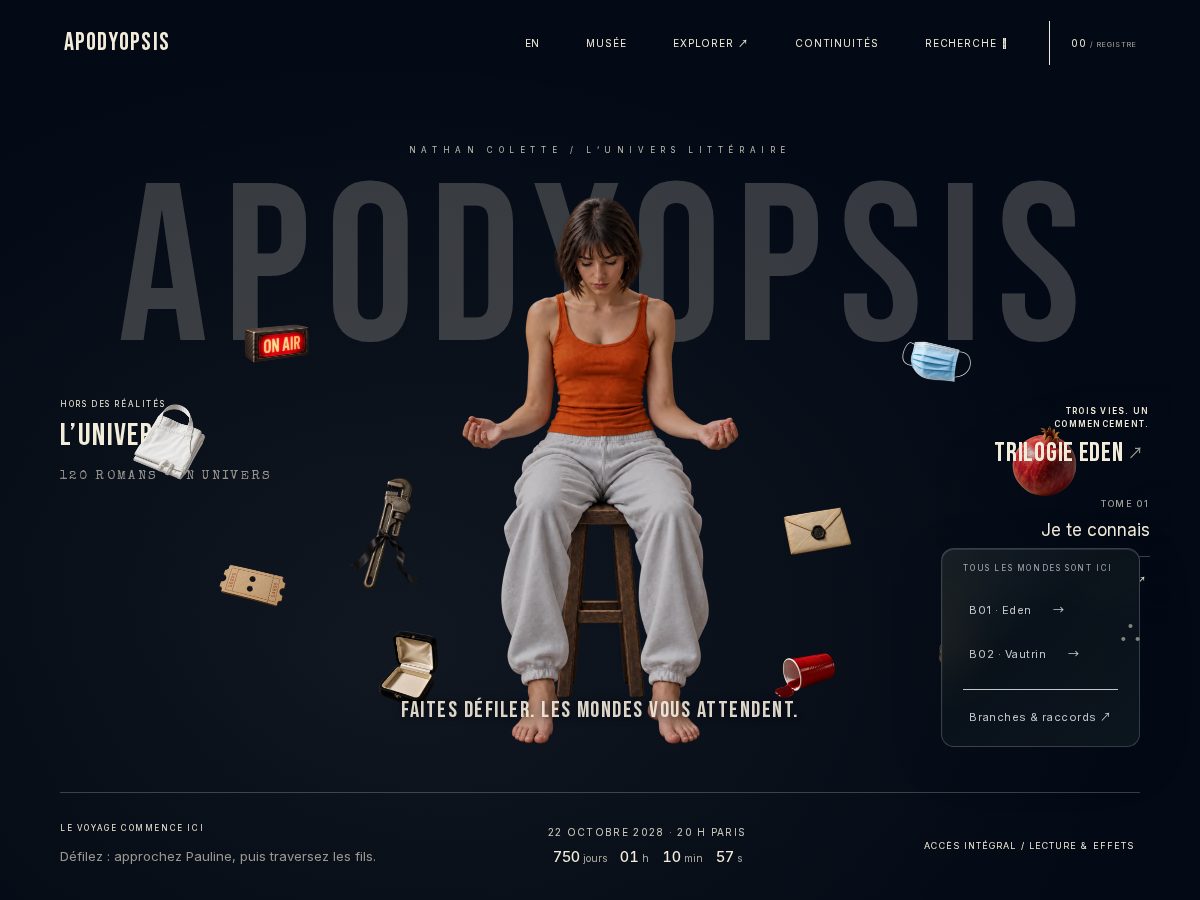Landing-page snapshot of apodyopsis.world