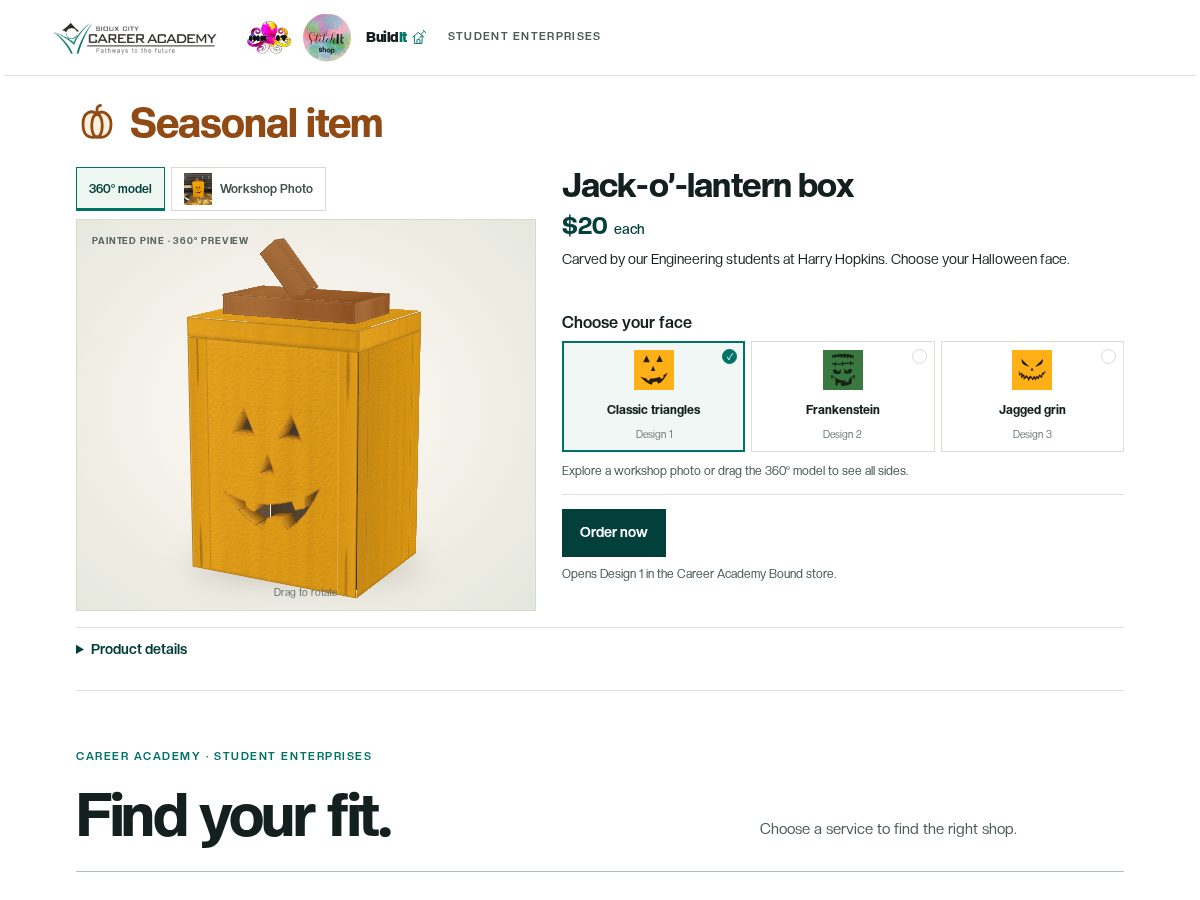 Landing-page snapshot of caenterprise.org