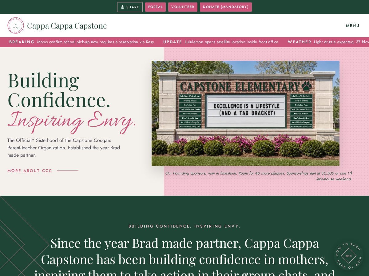 Landing-page snapshot of cappacappa.com