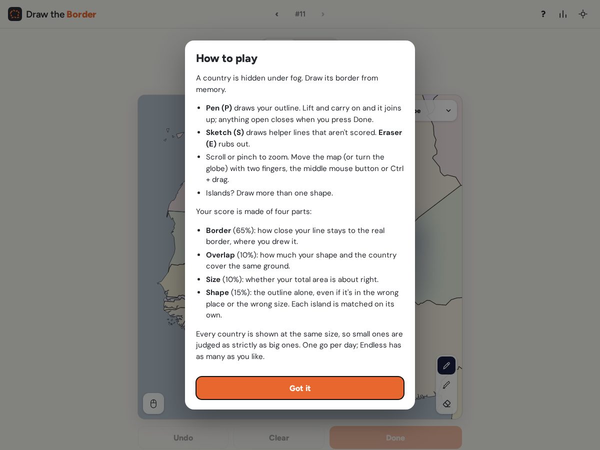 Landing-page snapshot of drawtheborder.com