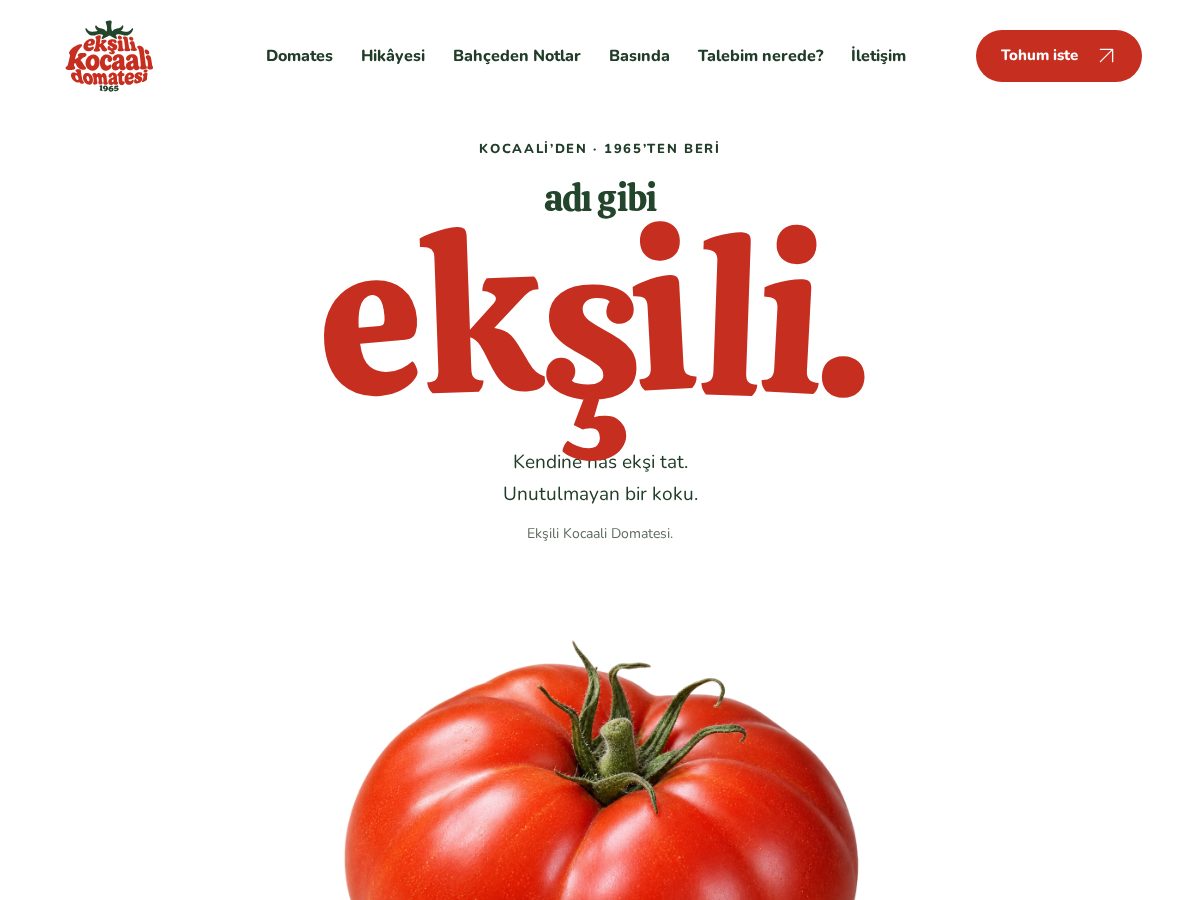 Landing-page snapshot of eksilikocaalidomatesi.com