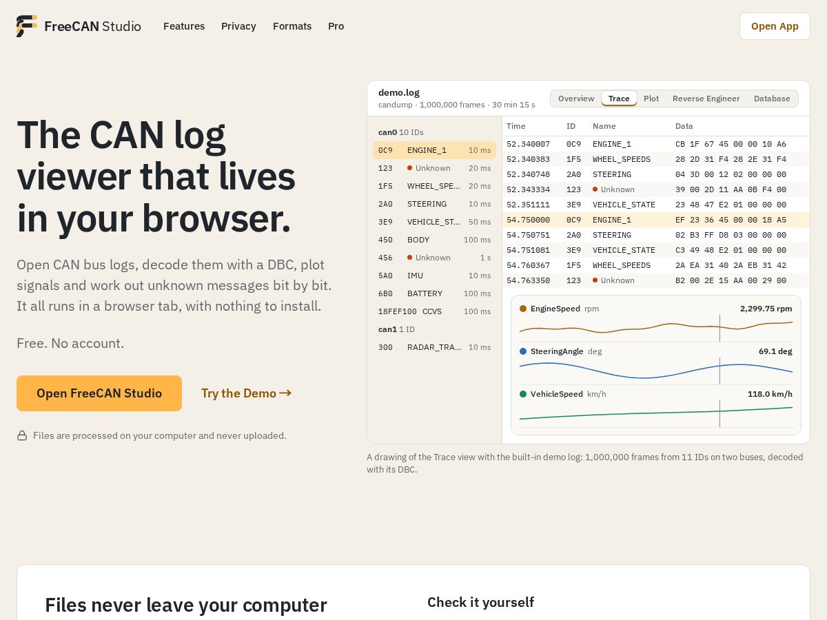 Landing-page snapshot of freecanstudio.com
