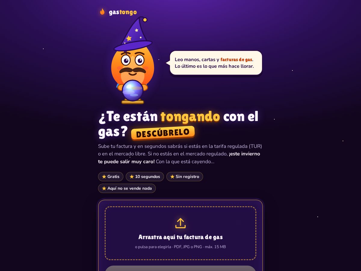 Landing-page snapshot of gastongo.com