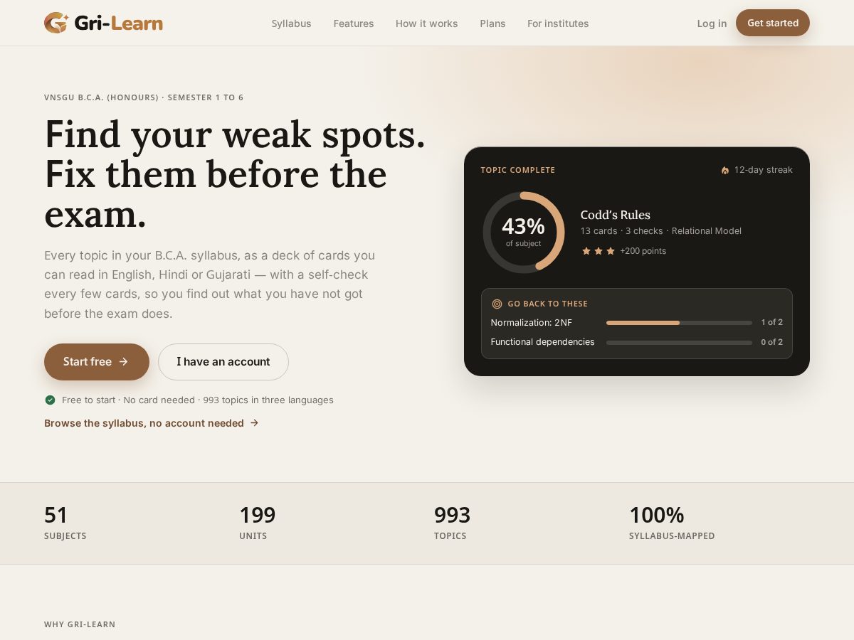 Landing-page snapshot of grilearn.com