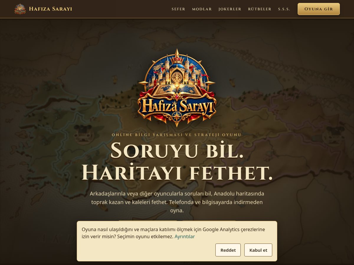 Landing-page snapshot of hafizasarayi.com
