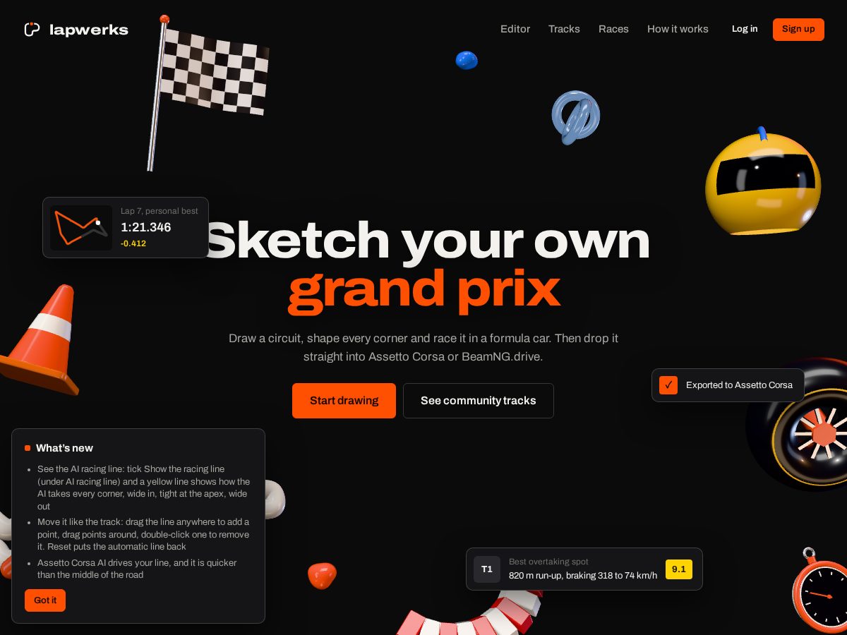 Landing-page snapshot of lapwerks.com