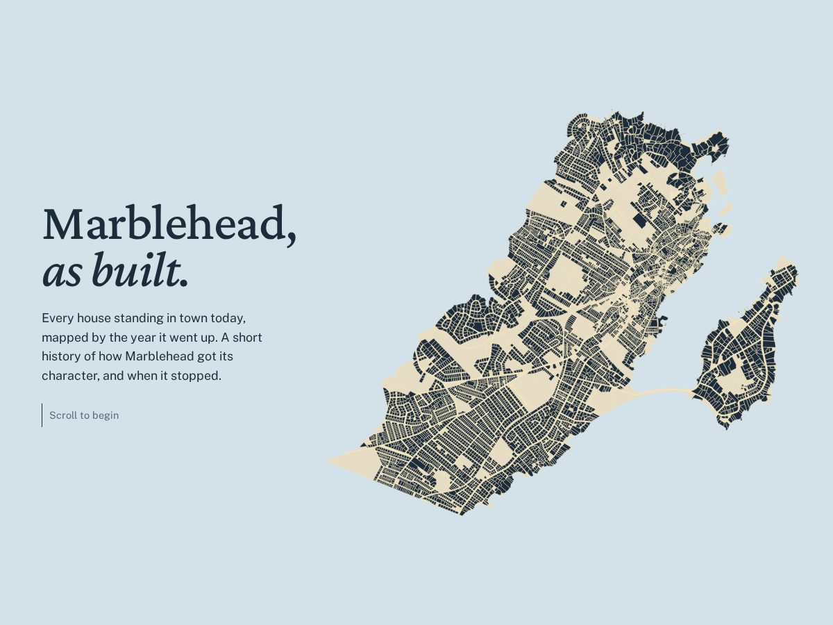 Landing-page snapshot of marbleheadasbuilt.com