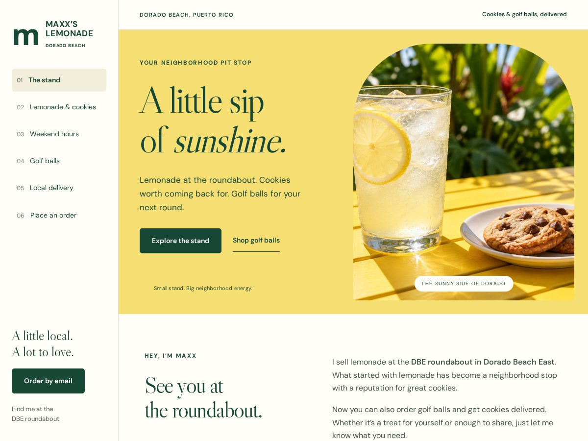 Landing-page snapshot of maxx.biz