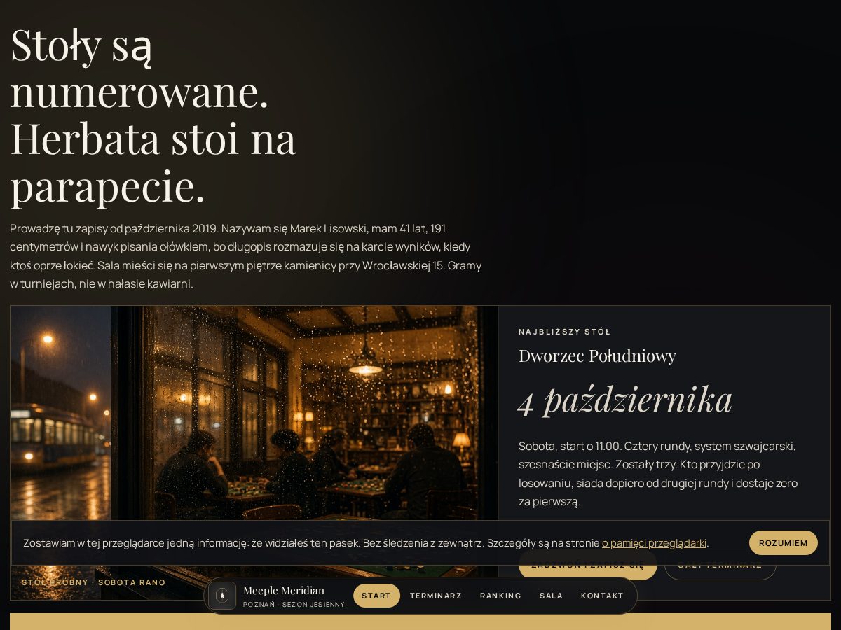 Landing-page snapshot of meeplemeridian.com
