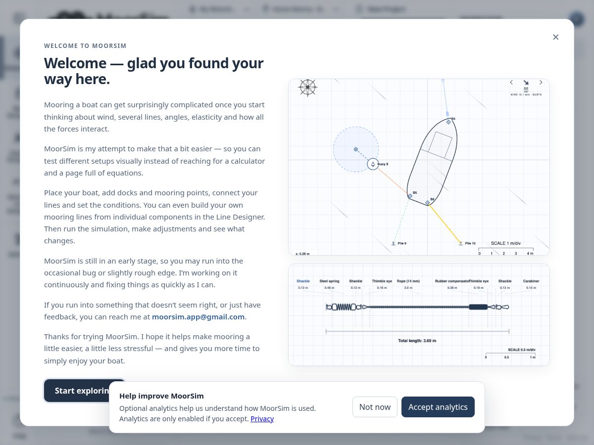 Landing-page snapshot of mooringsim.com
