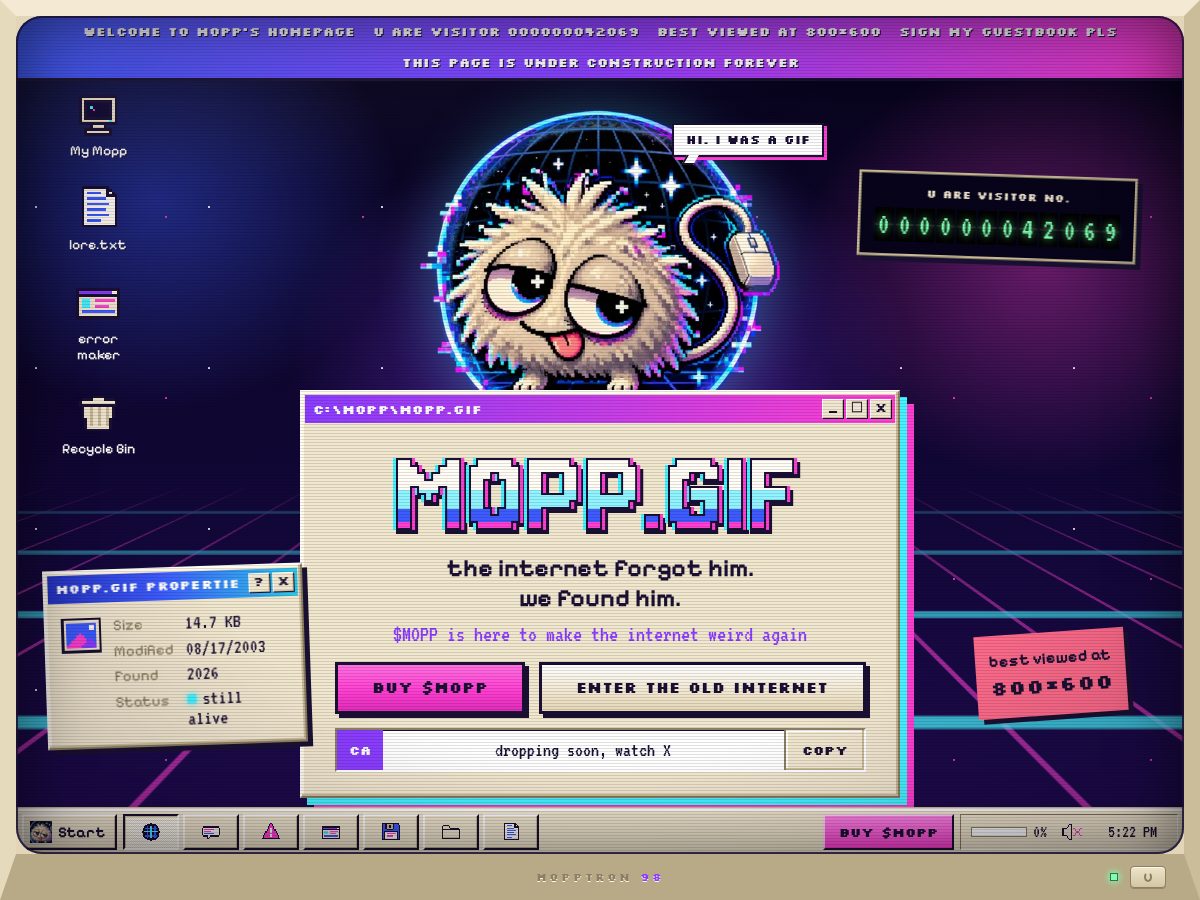 Landing-page snapshot of moppgif.xyz