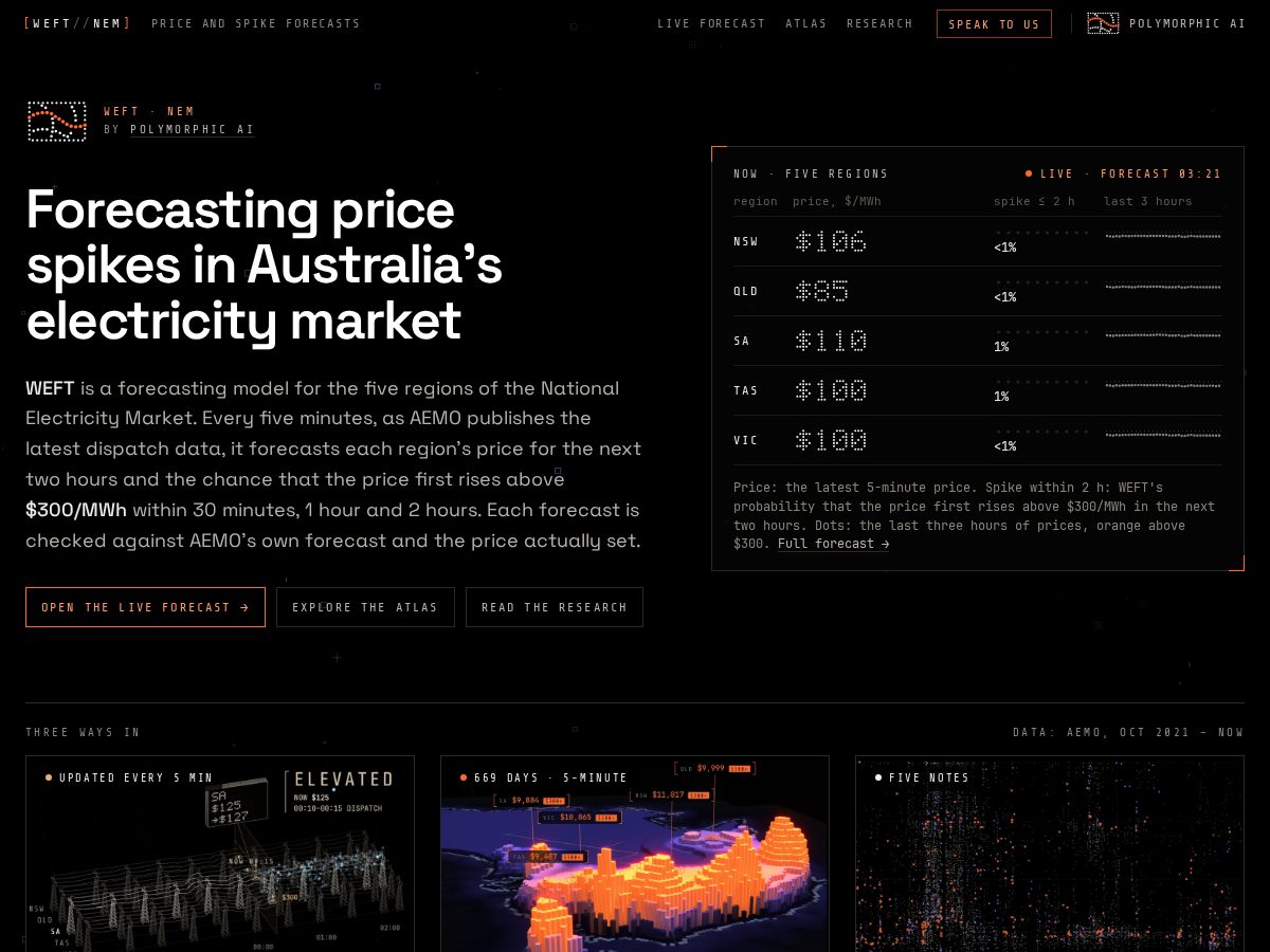 Landing-page snapshot of nemradar.com