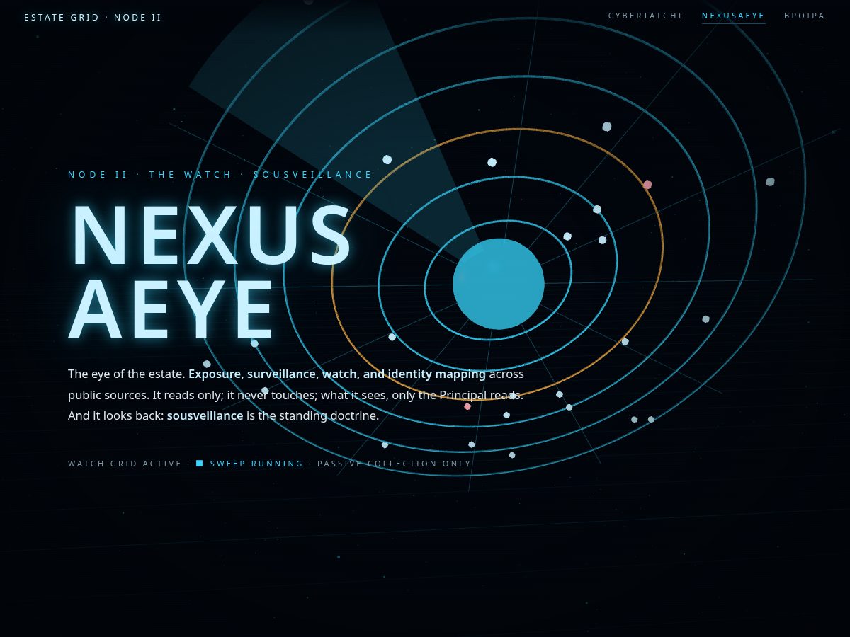 Landing-page snapshot of nexusaeye.com