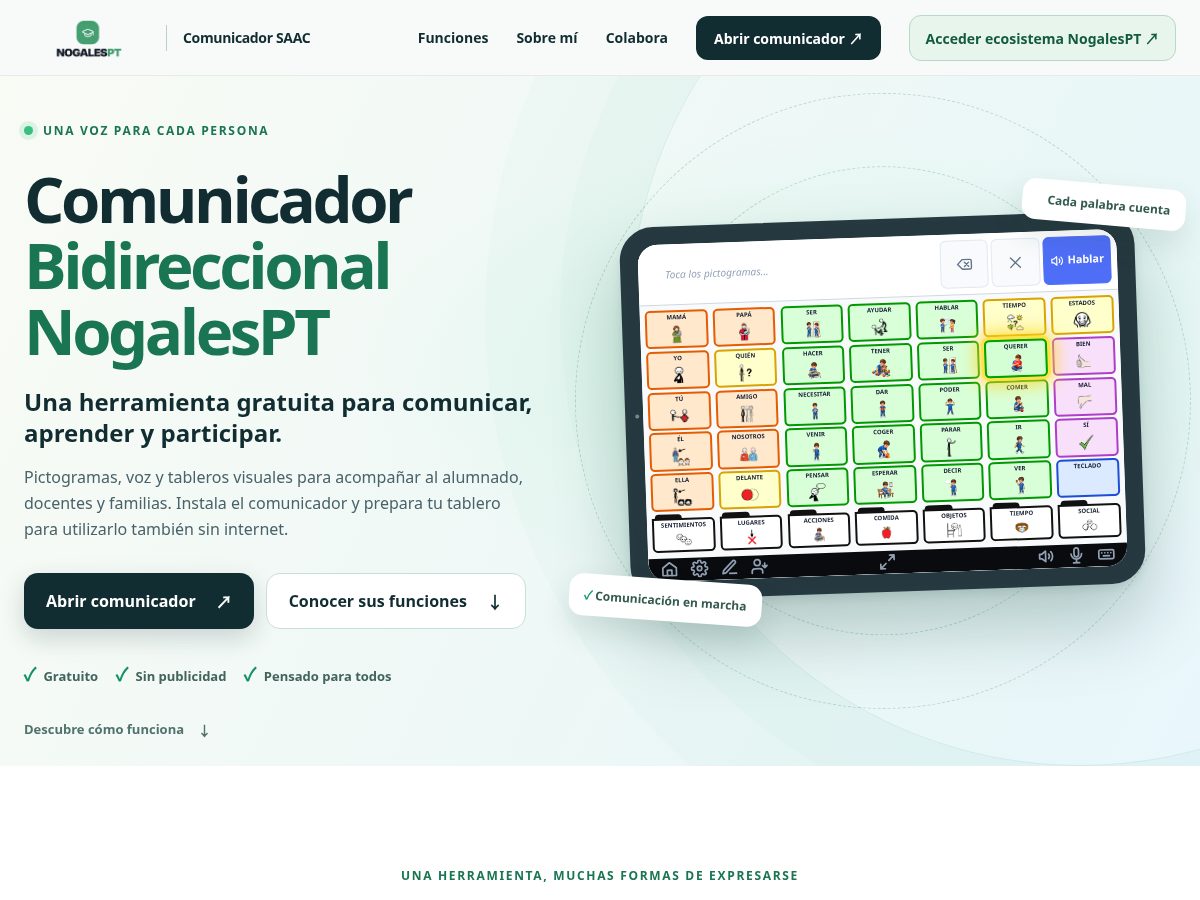 Landing-page snapshot of nogalespt.app