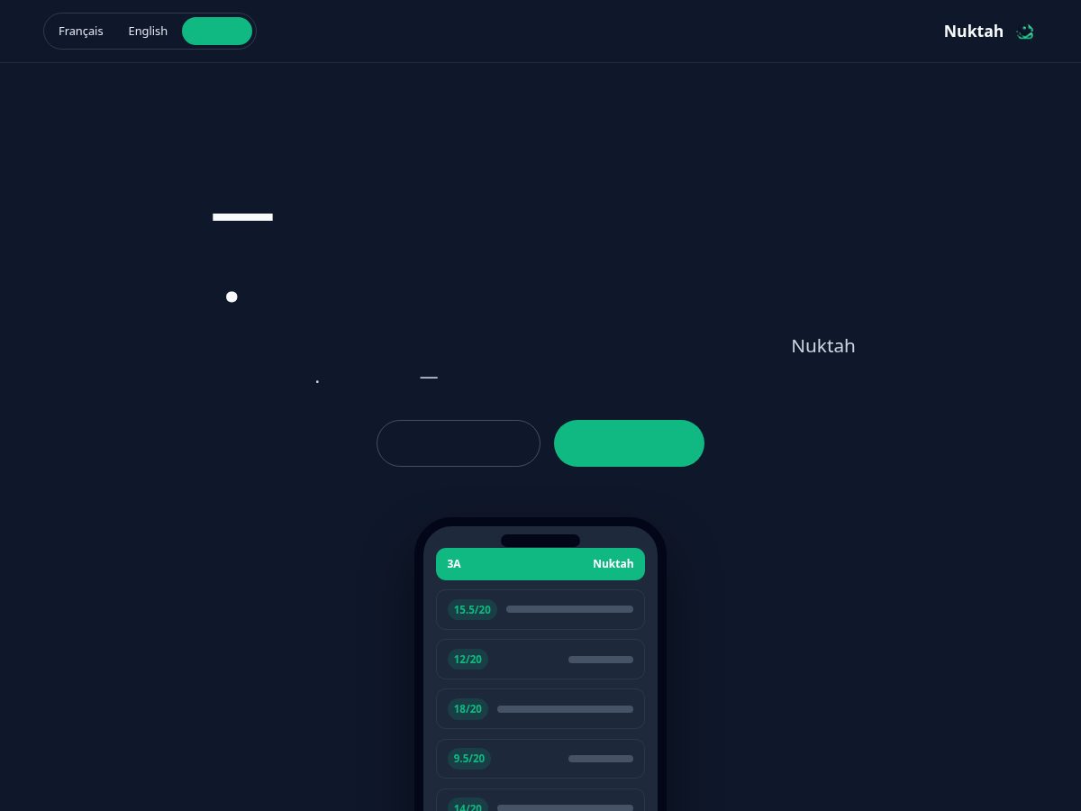Landing-page snapshot of nuktah.app