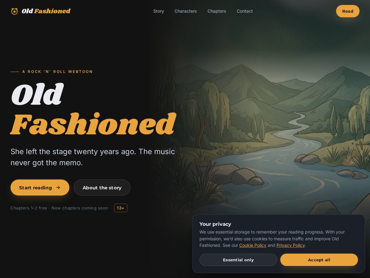 Landing-page snapshot of oldwood.site